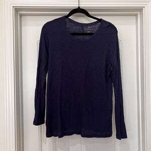 Caslon Deep Blue Long Sleeve Tee